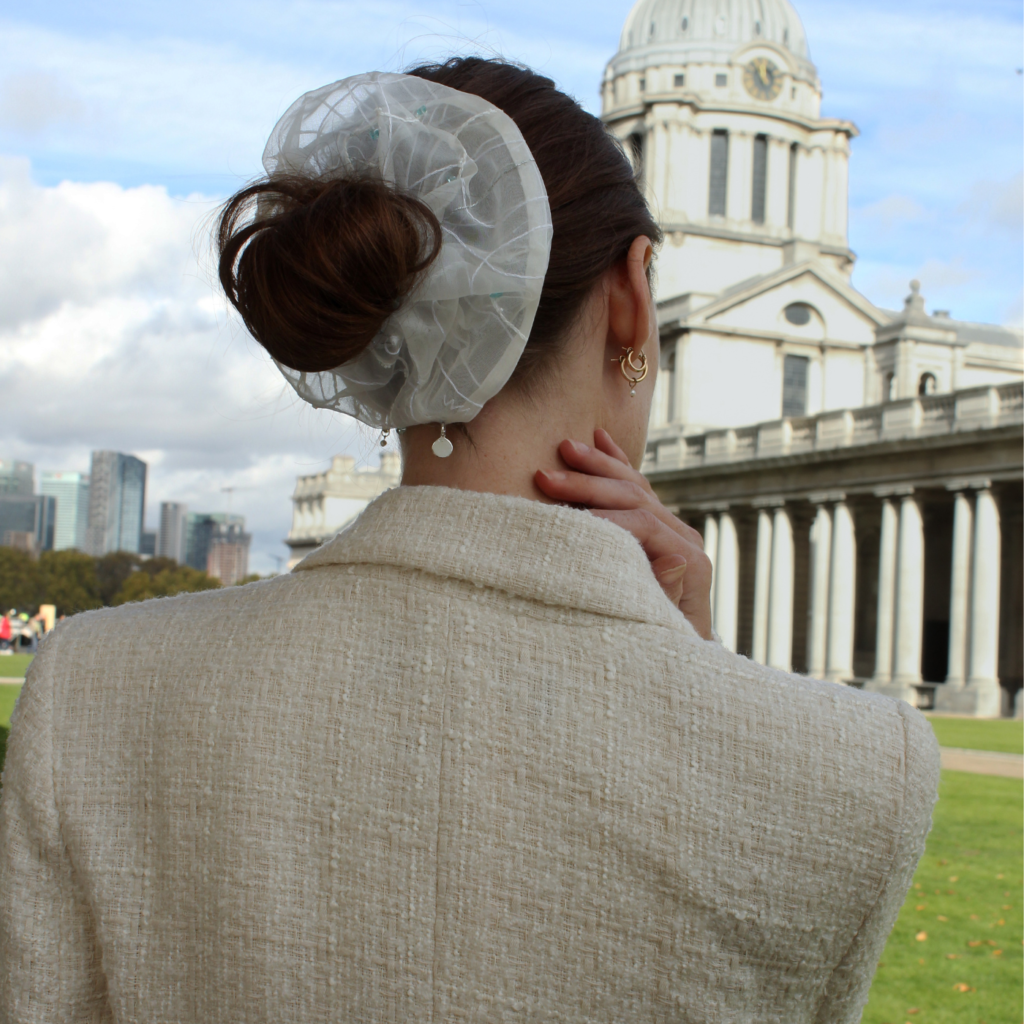 oversised silk scrunchy